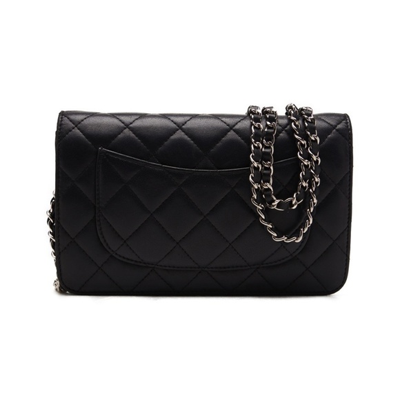 Chanel Mini Matelasse Chain Wallet Lambskin Black - Picture 2 of 8